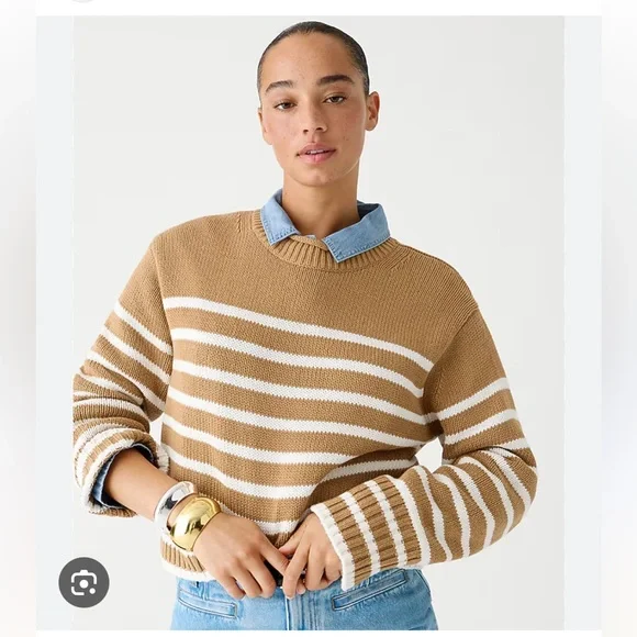 NWT J. Crew Rollneck Striped Sweater size Medium - Picture 2 of 11